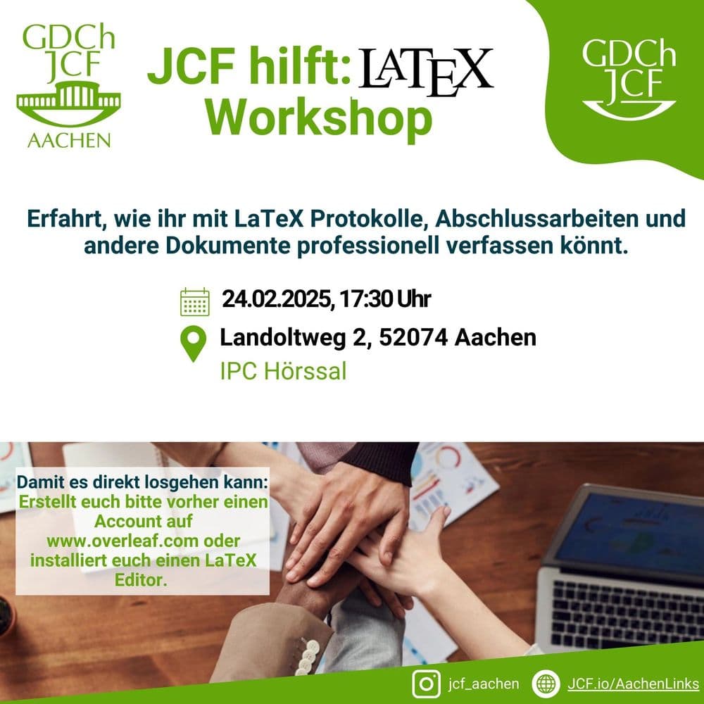 JCF hilft: LaTeX Workshop