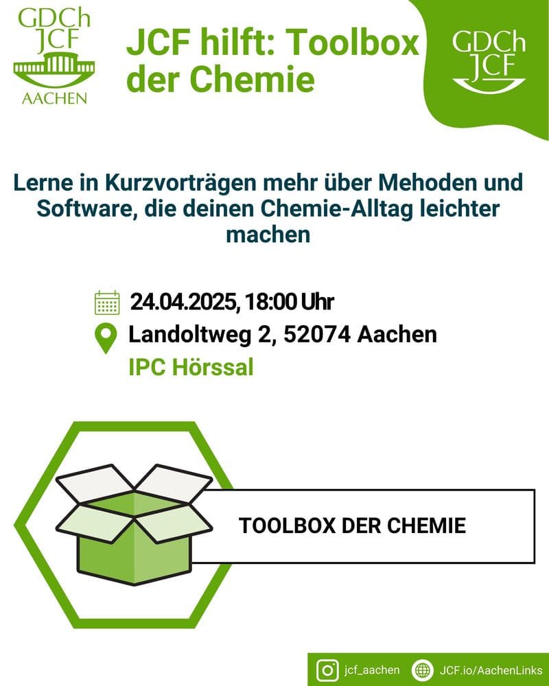 JCF hilft: Toolbox der Chemie