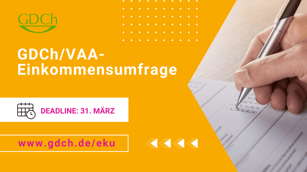 GDCh/VAA-Einkommensumfrage gestartet!