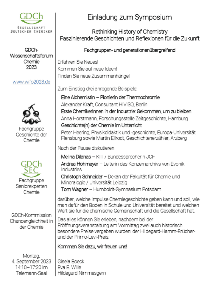 Geschichte der Chemie neu denken