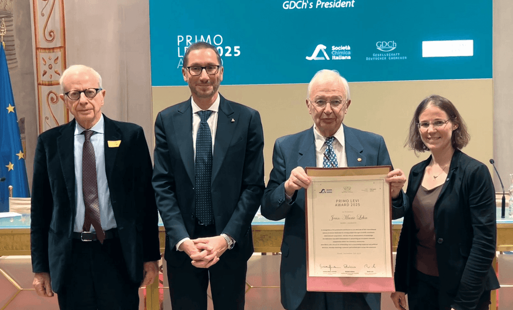 Jean‐Marie Lehn awarded the 2025 Primo Levi Prize in Rome