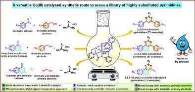 A Strategic Advance from Pincer Complexes to Hexadentate‐Co(III) Catalyst for Metal–Ligand Cooperative Activation of Primary Alcohols to Access Highly Functionalized Pyrimidines