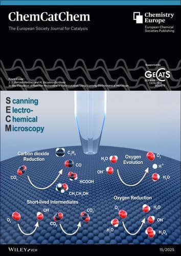 Front Cover: In Situ Elucidation of Reaction Mechanisms in Electrocatalysis Using Scanning Electrochemical Microscopy (ChemCatChem 15/2025)