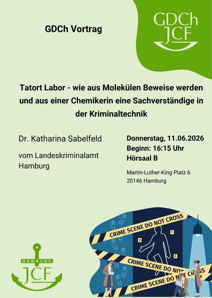 Tatort Labor - wie aus Molekülen Beweise werden und aus einer Chemikerin eine Sachverständige in der Kriminaltechnik