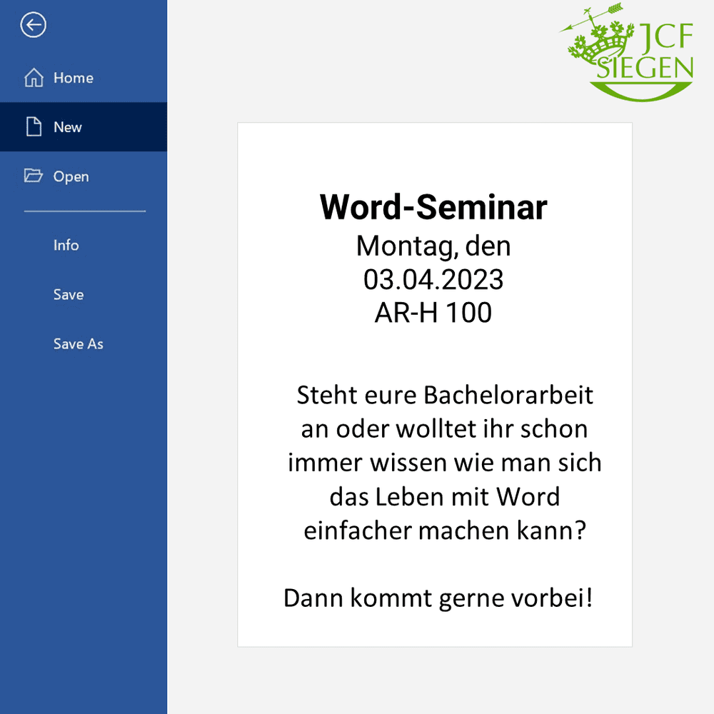 Microsoft Word Seminar