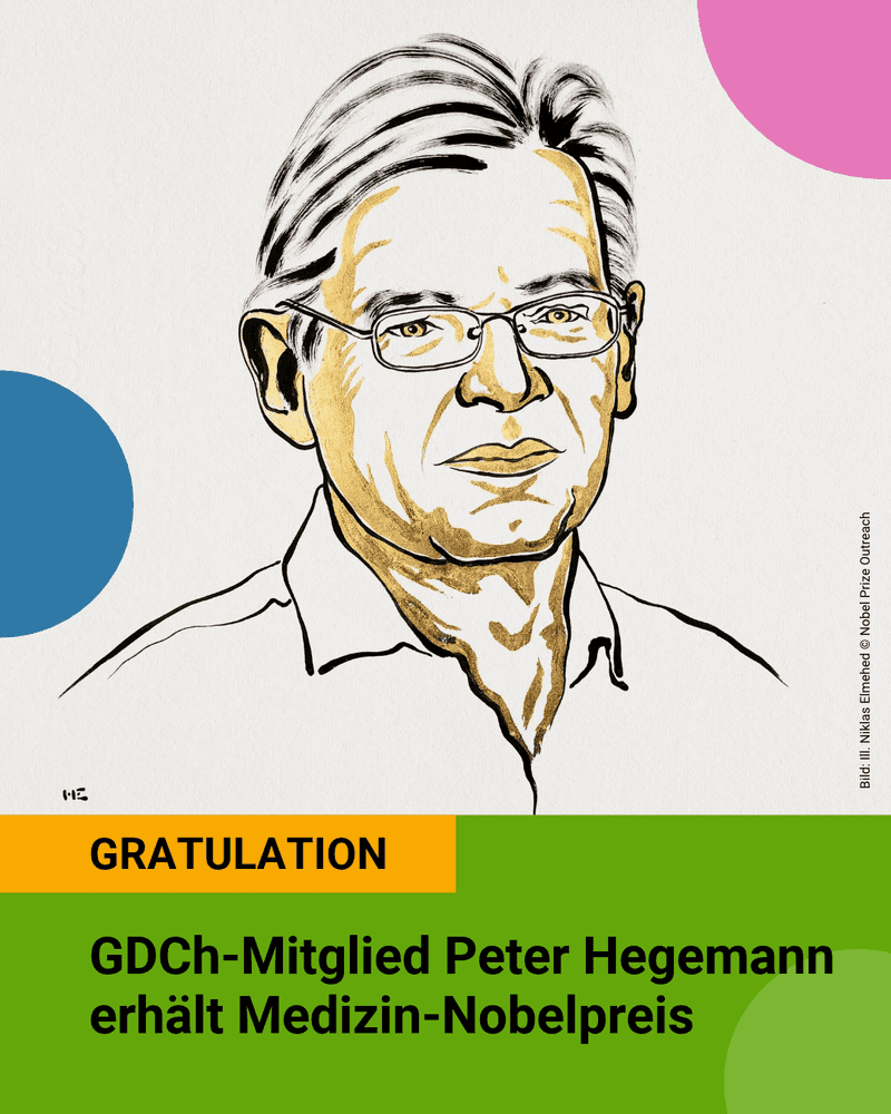 <p>Medizin-Nobelpreis für GDCh-Mitglied Peter Hegemann</p>