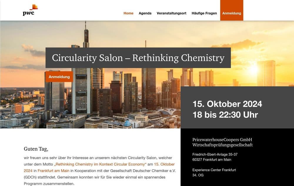 Circularity Salon – Rethinking Chemistry (PwC)