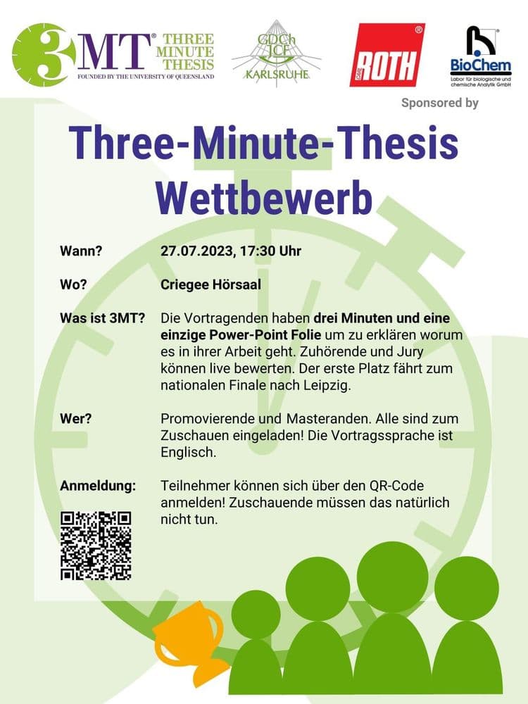 Three Minute Thesis - Regionalvorentscheid Karlsruhe