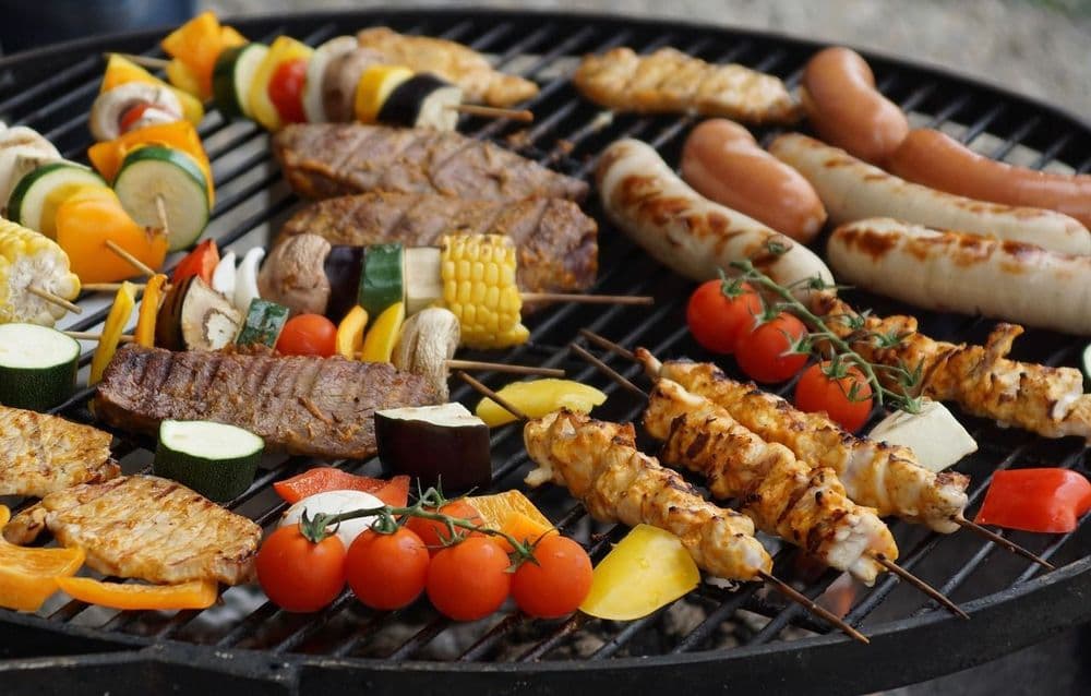 Grillen zum 34. Schülerkolleg zum chemischen Experimentieren in Freiberg