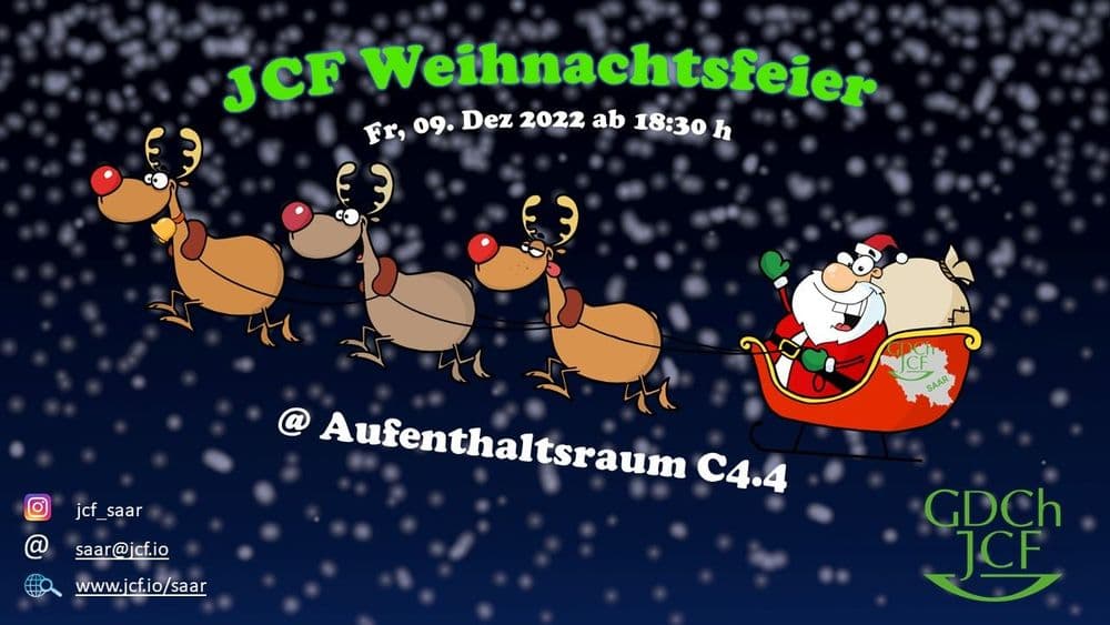 JCF-Weihnachtsfeier
