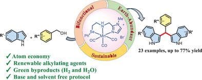 Mn(I)‐NNSe Pincer Complex Catalyzed Regioselective Synthesis of Bisindolylmethanes under Base and Solvent‐Free Conditions