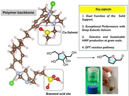 Multifunctional Task‐Specific Ionic Liquids on Solid Supports: A Dual Function as Brønsted Catalyst and Solid Solvent for HMF Production from Fructose