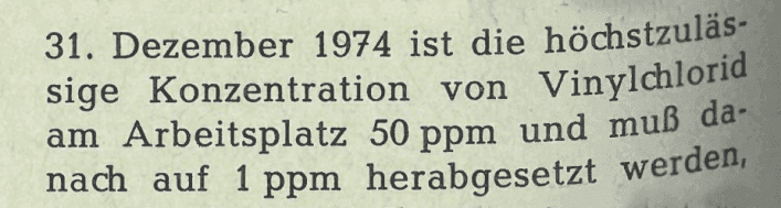 Mit Vinylchlorid arbeiten