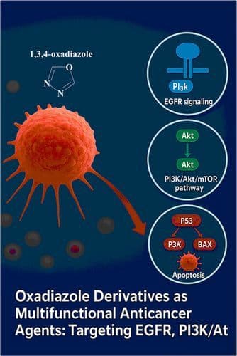 Oxadiazole Derivatives as Multifunctional Anticancer Agents: Targeting EGFR, PI3K/Akt/mTOR, and p53 Pathways for Enhanced Therapeutic Efficacy