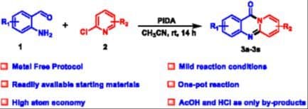 PhI(OAc)2‐Mediated One‐Pot Synthesis of Pyridoquinazolinones from 2‐Aminobenzaldehydes and 2‐Chloropyridines