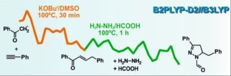 Quantum‐Chemical Modeling of One‐Pot Assembly of 1‐Formyl‐2‐Pyrazolines from Alkylaryl Ketones, Arylacetylenes, Hydrazine, and Formic Acid
