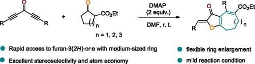Selective Synthesis of Furan‐3(2H)‐one Fused Seven‐, Eight‐, or Nine‐Membered Ring from the Reaction of Diynone and Cyclic β‐Keto Ester