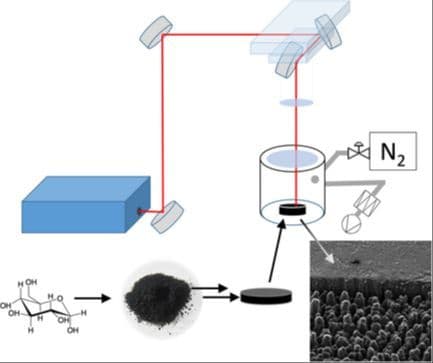 Surficial Functionalization of Monolithic Carbon Electrode via Femtosecond Laser Treatment
