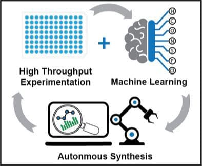 Synergy of Machine Learning and High‐Throughput Experimentation: A Road Toward Autonomous Synthesis