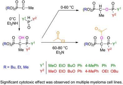 The Synthesis of Nonsymmetric α‐hydroxy‐ethylidenebisphosphonic Derivatives by the Pudovik Reaction, Their Reactions, and Cytotoxic Activity