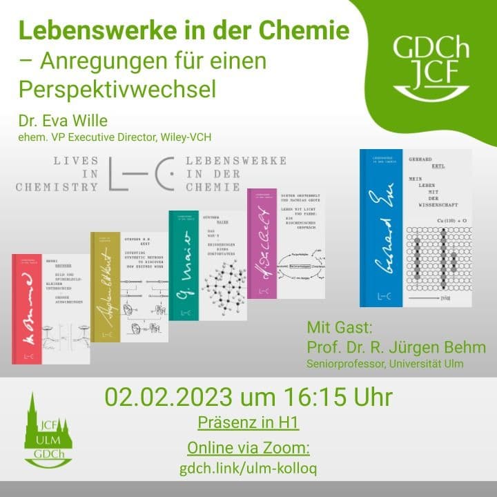 Hybrid-Vortrag „Lebenswerke in der Chemie – Anregungen für einen Perspektivwechsel“